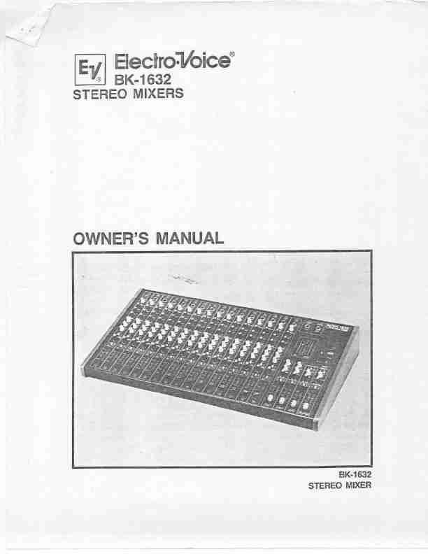 Electro-Voice Music Mixer BK-1632-page_pdf